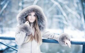 Раскраска девушка зима #17 #260062