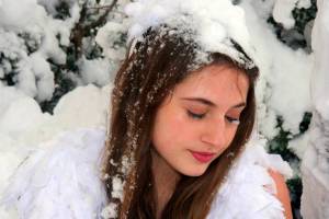 Раскраска девушка зима #24 #260069