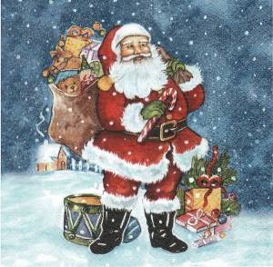 Раскраска дед мороз с подарками #19 #261404