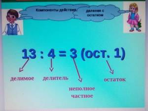 Раскраска деление с остатком 3 класс #16 #261860