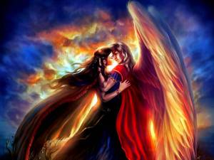 Раскраска демон и ангел #25 #262137