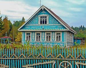 Раскраска деревенский дом #17 #262857
