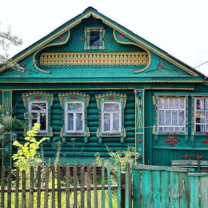Раскраска деревенский дом #20 #262860