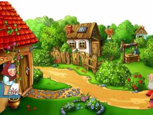Раскраска деревня для детей #23 #262902
