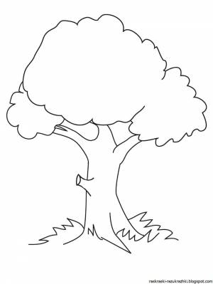 Раскраска дерево для детей 3 4 лет #17 #263010