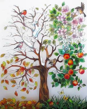 Раскраска дерево для детей 5 6 лет #30 #263061