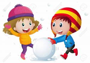 Раскраска дети играют в снежки #20 #263977