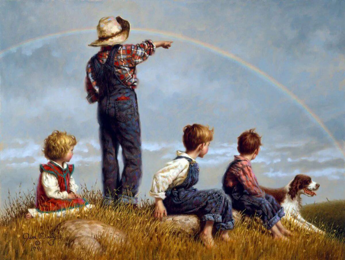Красиво о детстве. Американский художник Джим Дейли.. Jim Daly художник картины. Джим Дэйли Jim Daly американский художник. Джим Дэйли детство картина.