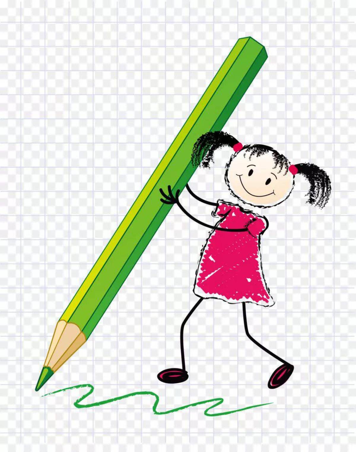 Детские карандаш #20