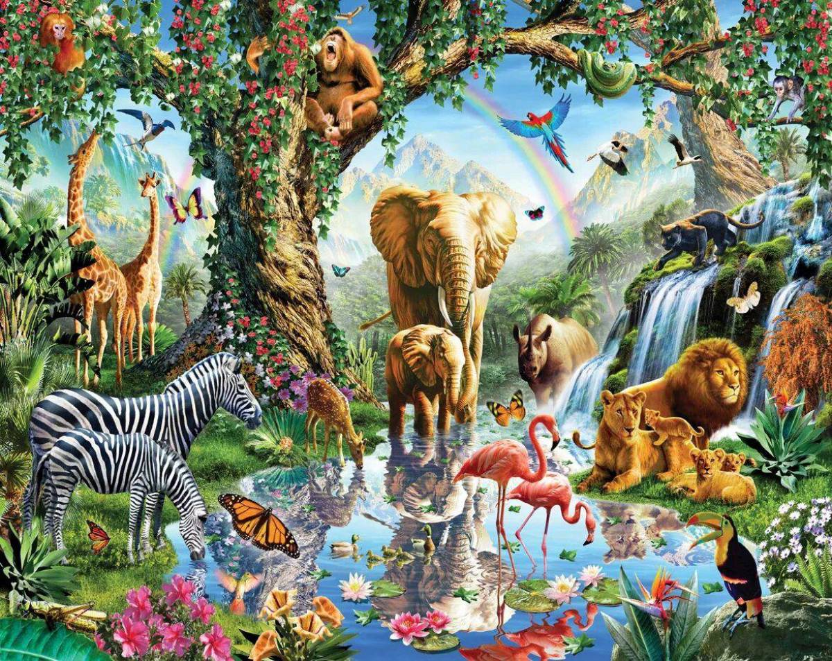 Джунгли с животными #36
