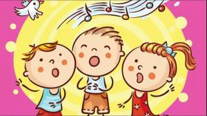 Раскраска дети поют #13 #264152