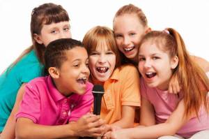 Раскраска дети поют #14 #264153