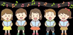 Раскраска дети поют #34 #264173
