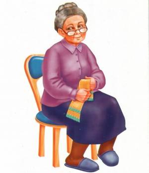 Раскраска детская бабушка #8 #264185