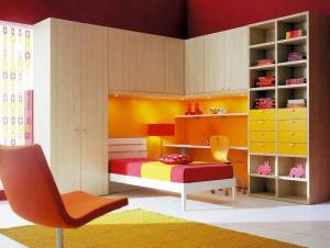 Раскраска детская комната с мебелью #31 #264350