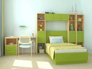 Раскраска детская комната с мебелью #36 #264355