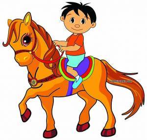 Раскраска детская лошадка #15 #264373