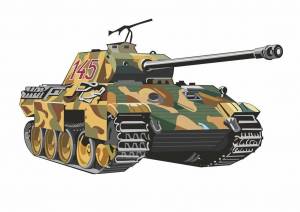 Раскраска детская танк #15 #264557