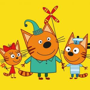 Раскраска детские три кота #1 #265559
