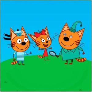 Раскраска детские три кота #23 #265581