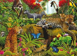 Раскраска джунгли с животными #4 #266970