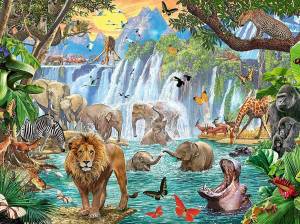 Раскраска джунгли с животными #9 #266975