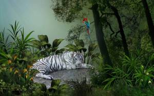 Раскраска джунгли с животными #18 #266984