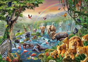 Раскраска джунгли с животными #26 #266992