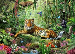 Раскраска джунгли с животными #27 #266993
