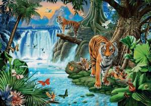 Раскраска джунгли с животными #30 #266996