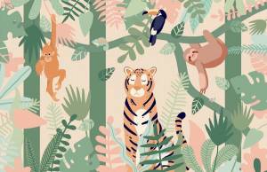 Раскраска джунгли с животными #32 #266998