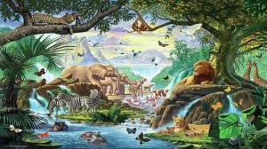 Раскраска джунгли с животными #39 #267005