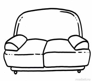 Раскраска диван для детей 3 4 лет #1 #267070