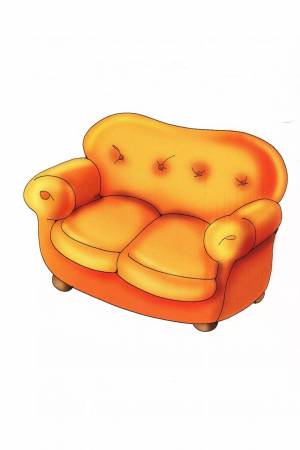 Раскраска диван для детей 3 4 лет #7 #267076