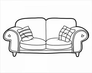 Раскраска диван для детей 3 4 лет #23 #267092