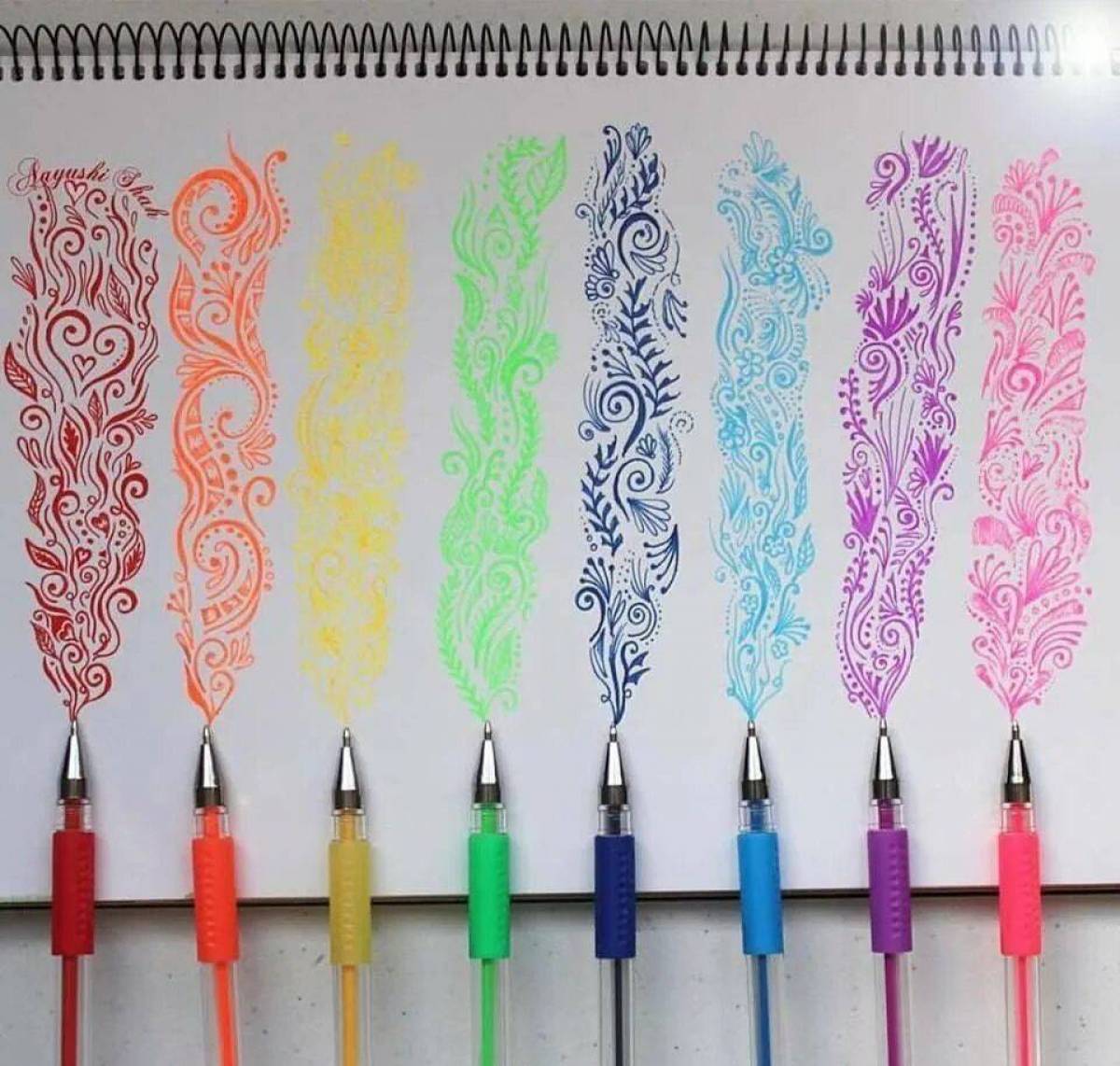 Как нарисовать красивую ручку. Узоры цветными ручками. Узоры для рисования. Рисование цветными ручками. Узоры фломастерами.