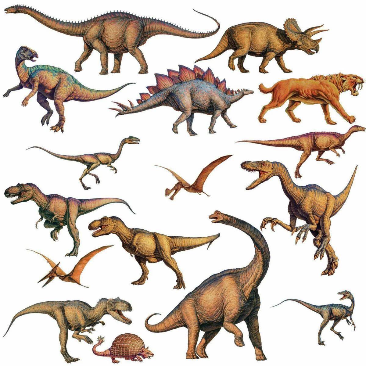 Динозавры много #10