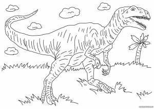 Раскраска динозавры для детей 5 8 лет #3 #268263