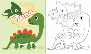 Раскраска динозавры для детей 5 8 лет #29 #268289