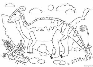 Раскраска динозавры для детей 5 лет #4 #268303