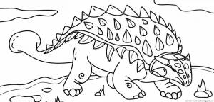 Раскраска динозавры для детей 5 лет #13 #268312