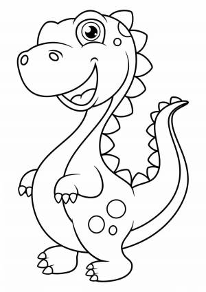 Раскраска динозавры для детей 5 лет #24 #268323