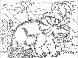 Раскраска динозавры для детей 7 лет #19 #268357