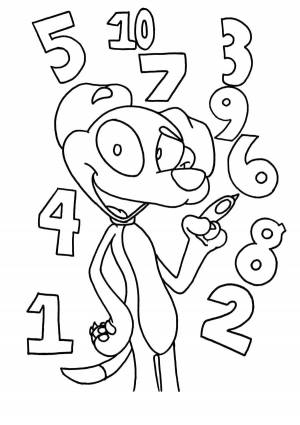 Раскраска для 1 класса по математике с цифрами #21 #269019