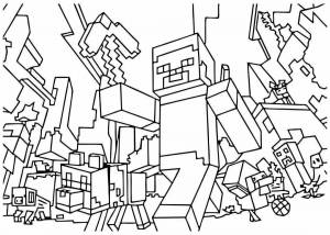 Раскраска для 8 лет для мальчиков майнкрафт #2 #270190