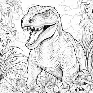 Раскраска для девочек динозавры #29 #273447