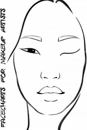 Раскраска для девочек для макияжа лицо #15 #273823