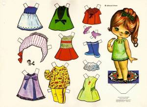 Раскраска для девочек куклы с одеждой #19 #274366