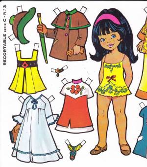 Раскраска для девочек куклы с одеждой #23 #274370