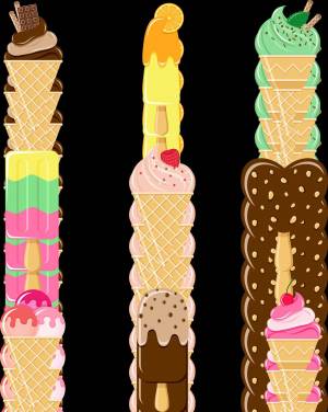 Раскраска для девочек мороженое #20 #275070